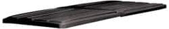 Rubbermaid - 82-7/8" Long x 44-1/2" Wide x 3" High, Black Polyethylene Hinged Lid - Use with Lid for 1025 and 1026 - Americas Industrial Supply