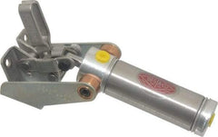 De-Sta-Co - 100 Lb Inner Hold Capacity, Horiz Mount, Air Power Hold-Down Toggle Clamp - M5 Port, 250 Max psi, 99° Bar Opening, 17.27mm Height Under Bar - Americas Industrial Supply