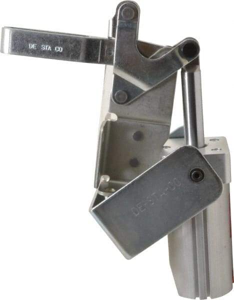 De-Sta-Co - 600 Lb Inner Hold Capacity, Vert Mount, Air Power Hold-Down Toggle Clamp - 1/8 NPT Port, 145 Max psi, 88° Bar Opening, 98.81mm Height Under Bar - Americas Industrial Supply