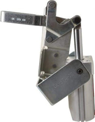 De-Sta-Co - 600 Lb Inner Hold Capacity, Vert Mount, Air Power Hold-Down Toggle Clamp - 1/8 NPT Port, 145 Max psi, 88° Bar Opening, 98.81mm Height Under Bar - Americas Industrial Supply