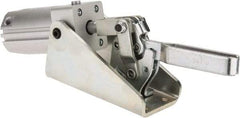 De-Sta-Co - 2,670 Lb Inner Hold Capacity, Horiz Mount, Air Power Hold-Down Toggle Clamp - 1/4 NPT Port, 145 Max psi, 94° Bar Opening, 57.15mm Height Under Bar - Americas Industrial Supply