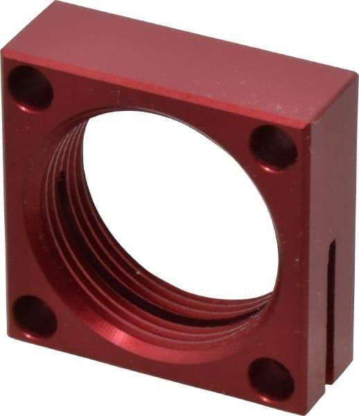 De-Sta-Co - 1-1/8 - 16 Thread, 13/64" Mounting Hole, Aluminum Clamp Mounting Block - 1/2" Thick x 1.38" Long x 1.378" Wide - Americas Industrial Supply