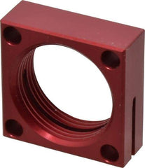 De-Sta-Co - 1-1/8 - 16 Thread, 13/64" Mounting Hole, Aluminum Clamp Mounting Block - 1/2" Thick x 1.38" Long x 1.378" Wide - Americas Industrial Supply