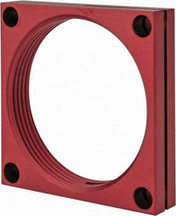 De-Sta-Co - 2-1/4 - 12 Thread, 0.28" Mounting Hole, Aluminum Clamp Mounting Block - 1/2" Thick x 2-1/2" Long x 2-1/2" Wide - Americas Industrial Supply