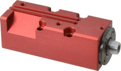 De-Sta-Co - 25 Lb Clamping Force, Right Hand Swing, 21.59mm Total Stroke, Single-Acting Pneumatic Swing Clamp - 10-32 Port, 85.6mm Body Length x 19.05mm Body Width, 4.1 cm3 (Clamp), 130 Max psi - Americas Industrial Supply