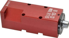 De-Sta-Co - 25 Lb Clamping Force, Left Hand Swing, 21.59mm Total Stroke, Single-Acting Pneumatic Swing Clamp - 10-32 Port, 85.6mm Body Length x 19.05mm Body Width, 4.1 cm3 (Clamp), 130 Max psi - Americas Industrial Supply