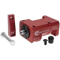 De-Sta-Co - 90 Lb Clamping Force, Right Hand Swing, 31.75mm Total Stroke, Single-Acting Pneumatic Swing Clamp - 1/8 NPT Port, 104.39mm Body Length x 38.1mm Body Width, 2.01 Cu In (Clamp), 2.26 Cu In (Unclamp), 130 Max psi - Americas Industrial Supply