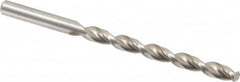 Chicago-Latrobe - Letter E (1/4) 135° High Speed Steel Jobber Drill - Bright Finish, Right Hand Cut, Parabolic Flute, Straight Shank, 4" OAL, Notched Point - Americas Industrial Supply