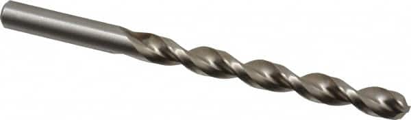 Chicago-Latrobe - 5/16" 135° High Speed Steel Jobber Drill - Bright Finish, Right Hand Cut, Parabolic Flute, Straight Shank, 4-1/2" OAL, Notched Point - Americas Industrial Supply