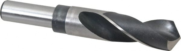 Hertel - 1-1/32" Drill, 118° Point, High Speed Steel Silver Deming & Reduced Shank Drill Bit - Americas Industrial Supply