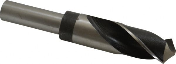 Hertel - 1-3/32" Drill, 118° Point, High Speed Steel Silver Deming & Reduced Shank Drill Bit - Americas Industrial Supply