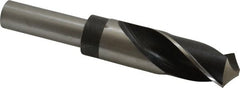 Hertel - 1-3/32" Drill, 118° Point, High Speed Steel Silver Deming & Reduced Shank Drill Bit - Americas Industrial Supply