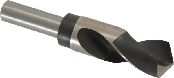 Hertel - 1-7/32" Drill, 118° Point, High Speed Steel Silver Deming & Reduced Shank Drill Bit - Americas Industrial Supply