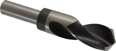 Hertel - 1-3/16" Drill, 118° Point, High Speed Steel Silver Deming & Reduced Shank Drill Bit - Oxide Finish, 6" OAL, Straight Shank, 3" Flute Length - Americas Industrial Supply