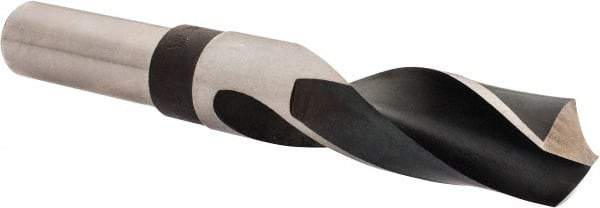 Hertel - 29/32" Drill, 118° Point, High Speed Steel Silver Deming & Reduced Shank Drill Bit - Oxide Finish, 6" OAL, Straight Shank, 3" Flute Length - Americas Industrial Supply