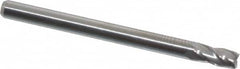 Hertel - 3mm, 6mm LOC, 3mm Shank Diam, 38mm OAL, 4 Flute, Solid Carbide Square End Mill - Single End, Uncoated, 30° Helix, Centercutting, Right Hand Cut - Americas Industrial Supply