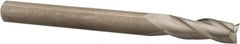 Hertel - 3/16", 9/16" LOC, 3/16" Shank Diam, 2" OAL, 3 Flute, Solid Carbide Square End Mill - Single End, Uncoated, 30° Helix, Centercutting, Right Hand Cut - Americas Industrial Supply