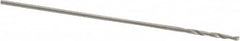 Hertel - 0.48mm 118° High Speed Steel Jobber Drill - Bright Finish, Spiral Flute, Straight Shank, 22mm OAL, Standard Point - Americas Industrial Supply