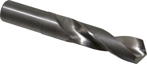 Hertel - 1-1/32" 118° High Speed Steel Screw Machine Drill Bit - Bright Finish, Right Hand Cut, 4-1/4" Flute Length, 6-5/8" OAL - Americas Industrial Supply