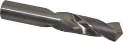 Hertel - 1" 118° High Speed Steel Screw Machine Drill Bit - Bright Finish, Right Hand Cut, 4" Flute Length, 6" OAL - Americas Industrial Supply