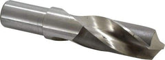 Hertel - 1-3/4" 118° High Speed Steel Screw Machine Drill Bit - Bright Finish, Right Hand Cut, 5-1/8" Flute Length, 8" OAL - Americas Industrial Supply