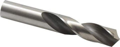 Hertel - 55/64" 118° High Speed Steel Screw Machine Drill Bit - Bright Finish, Right Hand Cut, 3-1/2" Flute Length, 5-1/2" OAL - Americas Industrial Supply