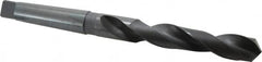 Hertel - 1-7/32", 4MT 118° Point High Speed Steel Taper Shank Drill Bit - Oxide Finish, 7-1/2" Flute Length, 13-1/8" OAL - Americas Industrial Supply