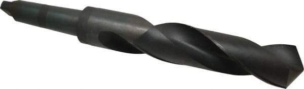 Hertel - 2-1/2", 5MT 118° Point High Speed Steel Taper Shank Drill Bit - Oxide Finish, 11-1/4" Flute Length, 18-3/4" OAL - Americas Industrial Supply