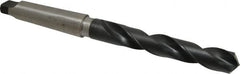Hertel - 1-3/32", 4MT 118° Point High Speed Steel Taper Shank Drill Bit - Oxide Finish, 6-7/8" Flute Length, 12-1/2" OAL - Americas Industrial Supply