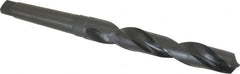 Hertel - 1-1/16", 3MT 118° Point High Speed Steel Taper Shank Drill Bit - Oxide Finish, 6-5/8" Flute Length, 11-1/4" OAL - Americas Industrial Supply
