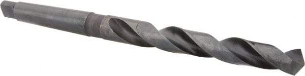 Hertel - 23/32", 2MT 118° Point High Speed Steel Taper Shank Drill Bit - Oxide Finish, 5-5/8" Flute Length, 9-1/2" OAL - Americas Industrial Supply