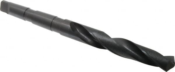 Hertel - 1-1/64", 3MT 118° Point High Speed Steel Taper Shank Drill Bit - Oxide Finish, 6-1/2" Flute Length, 11-1/8" OAL - Americas Industrial Supply