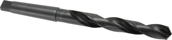 Hertel - 57/64", 3MT 118° Point High Speed Steel Taper Shank Drill Bit - Oxide Finish, 6-1/8" Flute Length, 10-3/4" OAL - Americas Industrial Supply