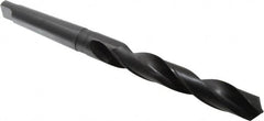 Hertel - 1-17/64", 4MT 118° Point High Speed Steel Taper Shank Drill Bit - Oxide Finish, 8-1/2" Flute Length, 14-1/8" OAL - Americas Industrial Supply