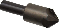 Hertel - 7/8" Head Diam, 1/2" Shank Diam, 4 Flute 90° High Speed Steel Countersink - 2-13/16" OAL, Straight Shank - Americas Industrial Supply