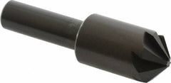 Hertel - 5/8" Head Diam, 3/8" Shank Diam, 6 Flute 100° High Speed Steel Countersink - Americas Industrial Supply