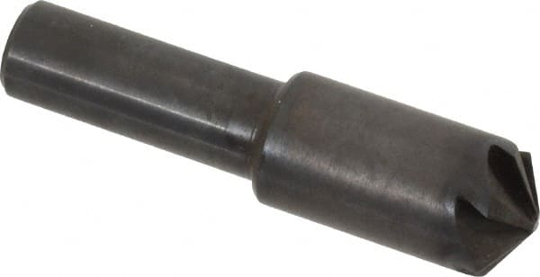 Hertel - 1/2" Head Diam, 3/8" Shank Diam, 6 Flute 120° High Speed Steel Countersink - Americas Industrial Supply