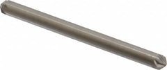 Hertel - 1/8" Head Diam, 1/8" Shank Diam, 6 Flute 100° High Speed Steel Countersink - Americas Industrial Supply