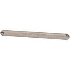 Hertel - 1/8" Head Diam, 1/8" Shank Diam, 6 Flute 90° High Speed Steel Countersink - Americas Industrial Supply