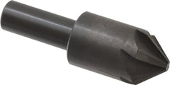 Hertel - 7/8" Head Diam, 1/2" Shank Diam, 6 Flute 82° High Speed Steel Countersink - Americas Industrial Supply