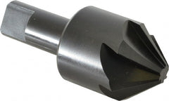Hertel - 1-1/2" Head Diam, 3/4" Shank Diam, 6 Flute 82° High Speed Steel Countersink - Americas Industrial Supply