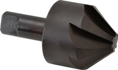 Hertel - 2" Head Diam, 1" Shank Diam, 6 Flute 82° High Speed Steel Countersink - Americas Industrial Supply