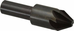 Hertel - 3/4" Head Diam, 1/2" Shank Diam, 6 Flute 60° High Speed Steel Countersink - Americas Industrial Supply