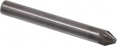 Hertel - 1/4" Head Diam, 1/4" Shank Diam, 6 Flute 60° High Speed Steel Countersink - Americas Industrial Supply