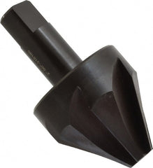 Hertel - 2" Head Diam, 1" Shank Diam, 6 Flute 60° High Speed Steel Countersink - Americas Industrial Supply