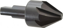 Hertel - 1-1/2" Head Diam, 3/4" Shank Diam, 6 Flute 60° High Speed Steel Countersink - Americas Industrial Supply