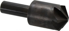 Hertel - 1" Head Diam, 1/2" Shank Diam, 6 Flute 120° High Speed Steel Countersink - Americas Industrial Supply