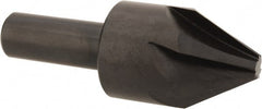 Hertel - 1" Head Diam, 1/2" Shank Diam, 6 Flute 60° High Speed Steel Countersink - Americas Industrial Supply
