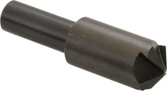 Hertel - 3/4" Head Diam, 1/2" Shank Diam, 4 Flute 120° High Speed Steel Countersink - 2-11/16" OAL, Straight Shank - Americas Industrial Supply