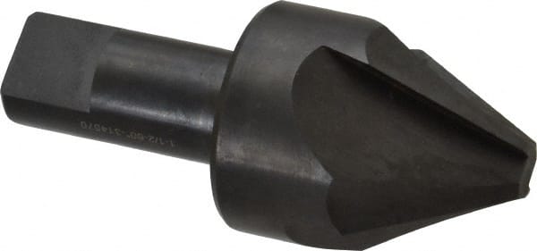 Hertel - 1-1/2" Head Diam, 3/4" Shank Diam, 4 Flute 60° High Speed Steel Countersink - Americas Industrial Supply
